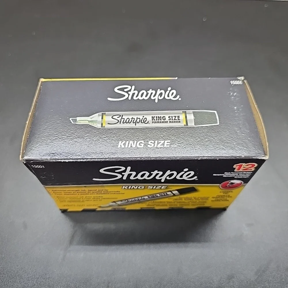Lot Of 12 Vintage 2006 Sharpie Sanford King Size Chisel Tip Permanent Markers